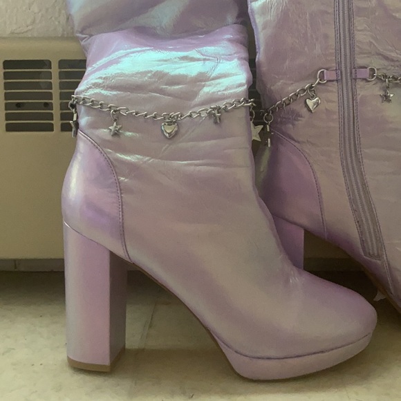 Lilac fairy star high boots - Picture 2 of 3